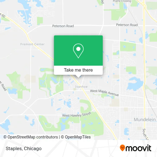 Staples map