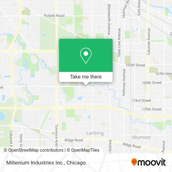 Millenium Industries Inc. map