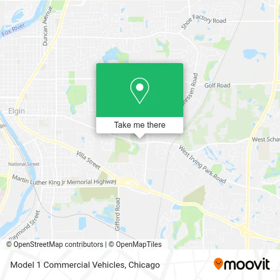 Model 1 Commercial Vehicles map