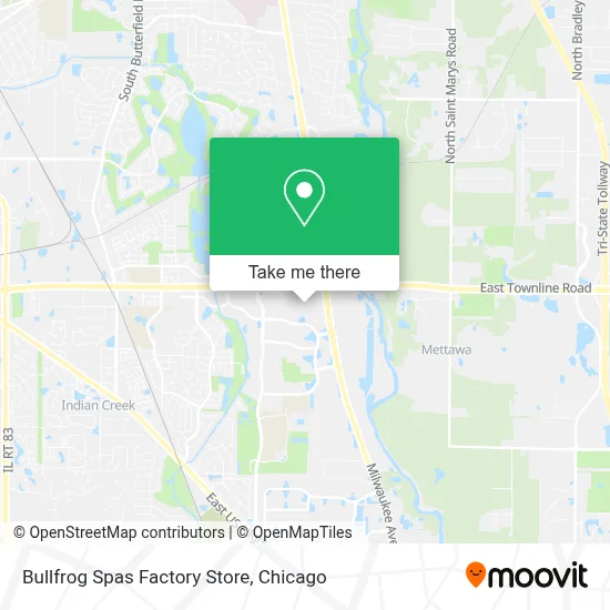 Bullfrog Spas Factory Store map