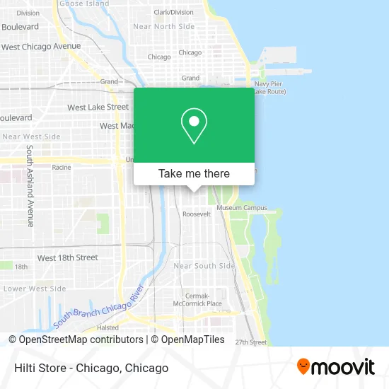 Hilti Store - Chicago map