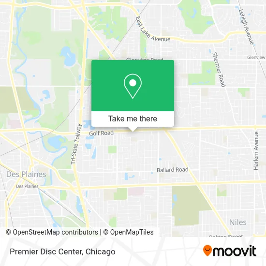 Premier Disc Center map