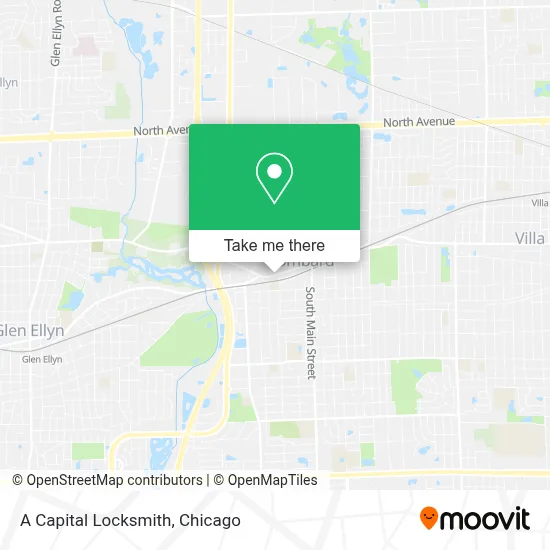 A Capital Locksmith map