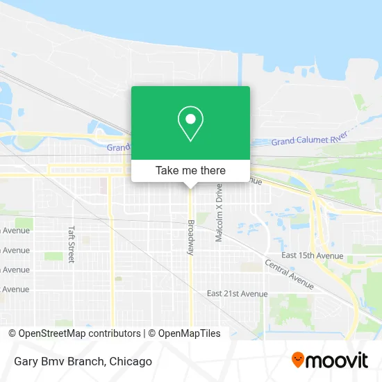 Gary Bmv Branch map
