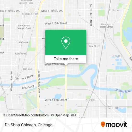 Da Shop Chicago map