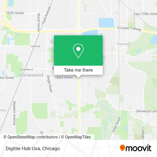Digitile Hub Usa map