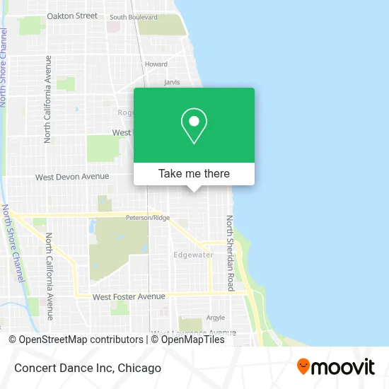 Concert Dance Inc map