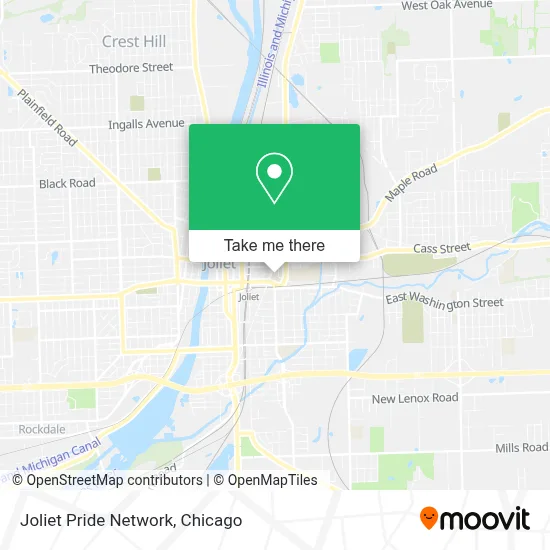 Joliet Pride Network map