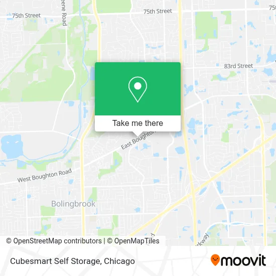 Cubesmart Self Storage map