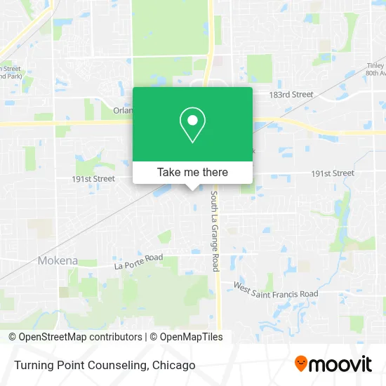 Turning Point Counseling map