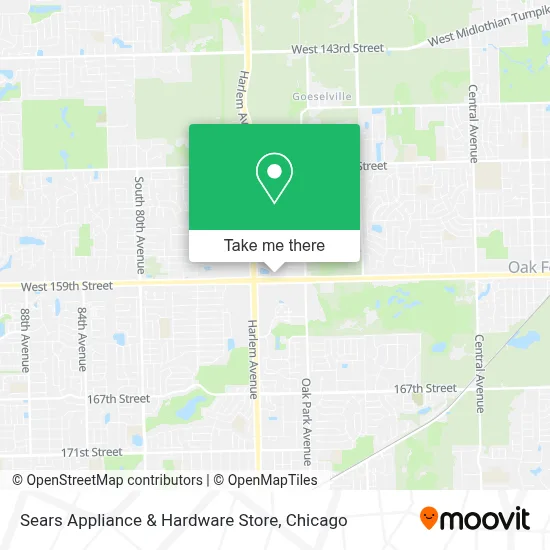 Sears Appliance & Hardware Store map