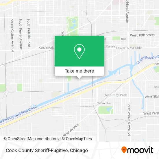 Cook County Sheriff-Fugitive map