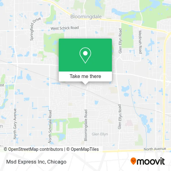 Msd Express Inc map
