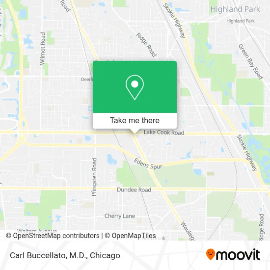 Carl Buccellato, M.D. map