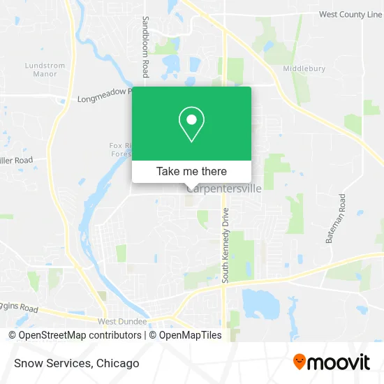 Snow Services map
