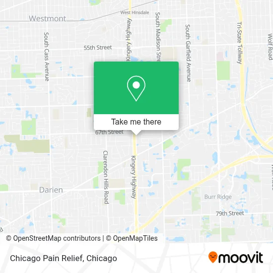 Chicago Pain Relief map