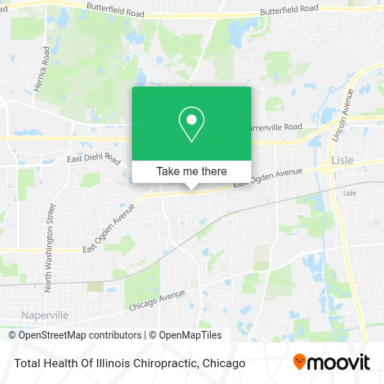 Total Health Of Illinois Chiropractic map
