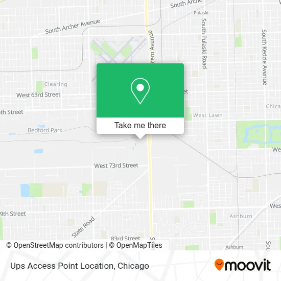 Ups Access Point Location map