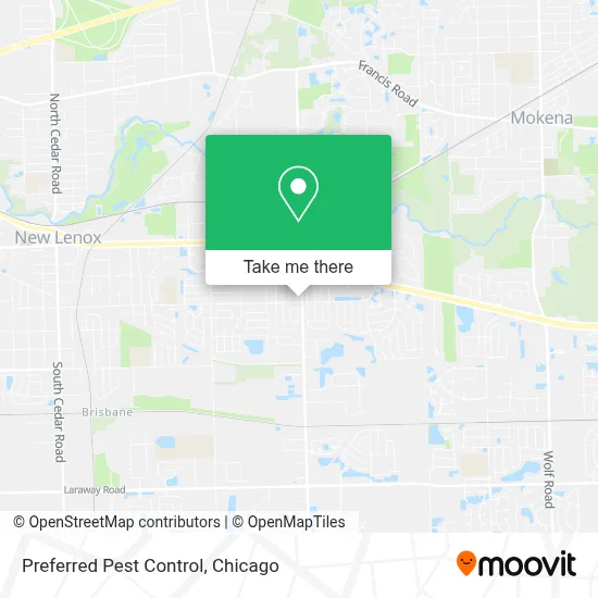 Preferred Pest Control map