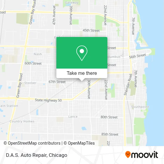 D.A.S. Auto Repair map