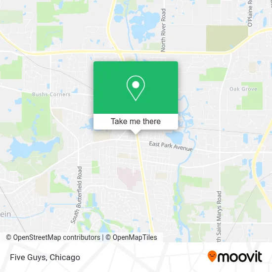 Five Guys map