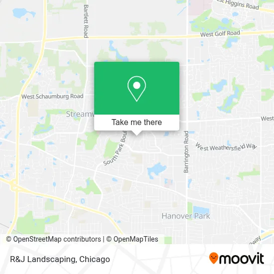 R&J Landscaping map
