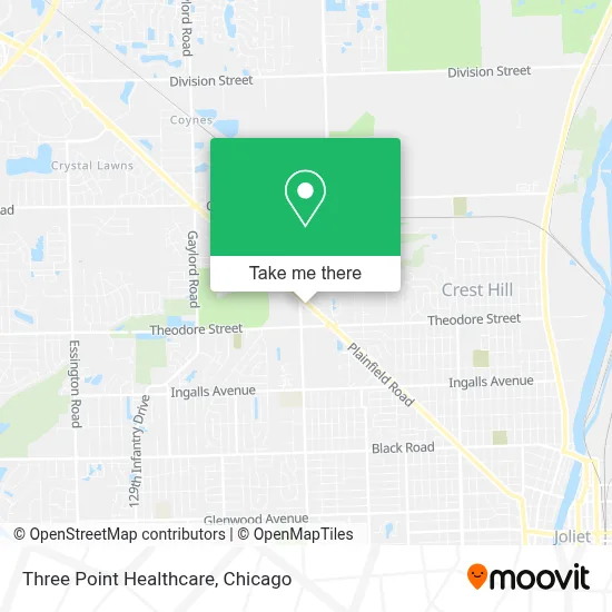 Three Point Healthcare map