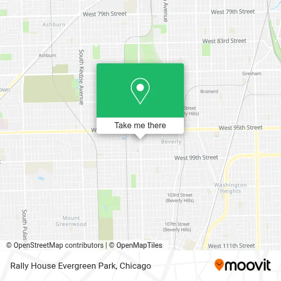 Rally House Evergreen Park map