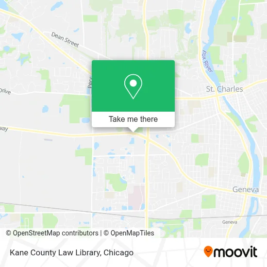 Kane County Law Library map