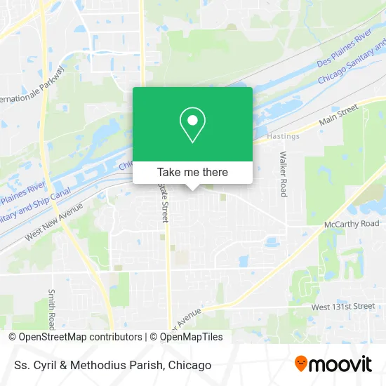 Ss. Cyril & Methodius Parish map