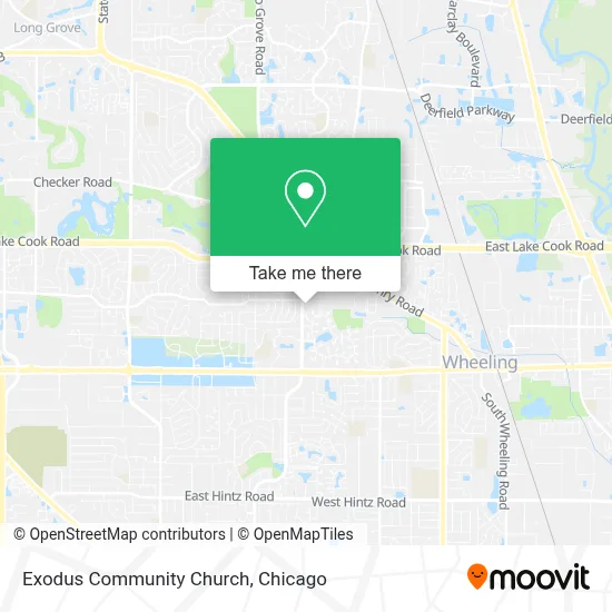 Exodus Community Church map