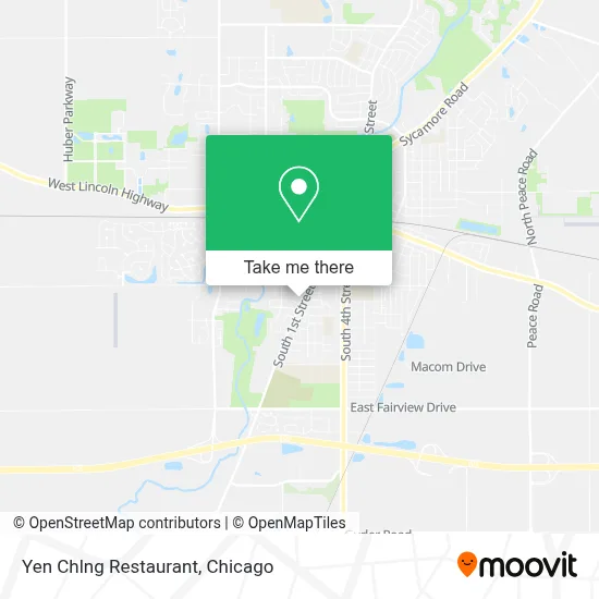Yen Chlng Restaurant map