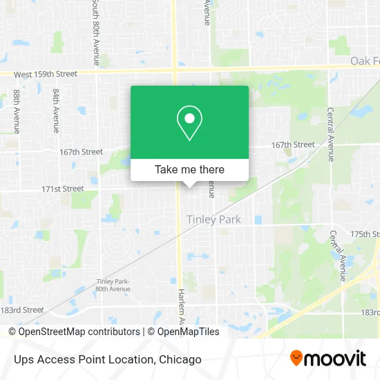 Ups Access Point Location map
