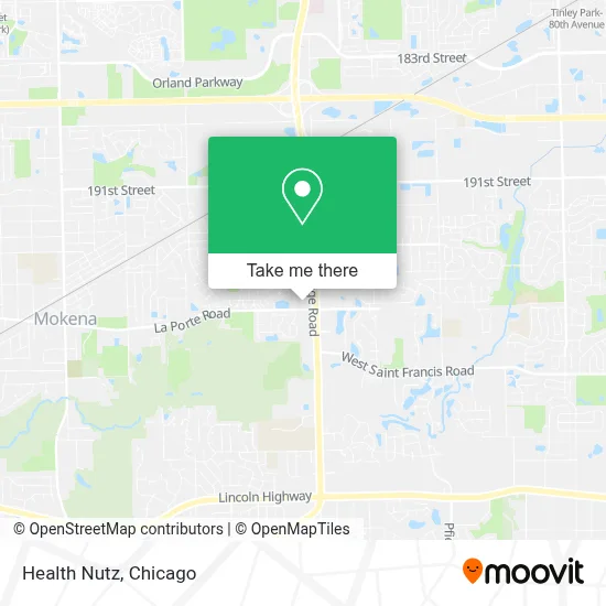 Health Nutz map