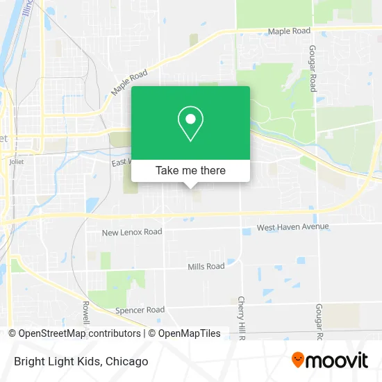 Bright Light Kids map