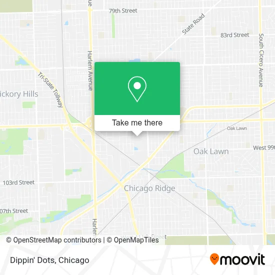 Dippin' Dots map