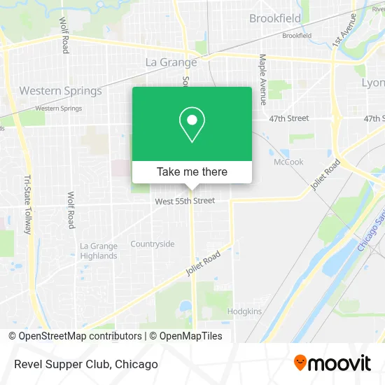 Revel Supper Club map