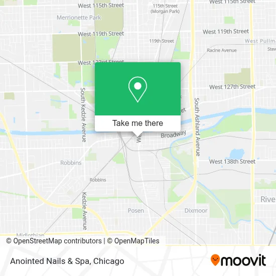 Anointed Nails & Spa map