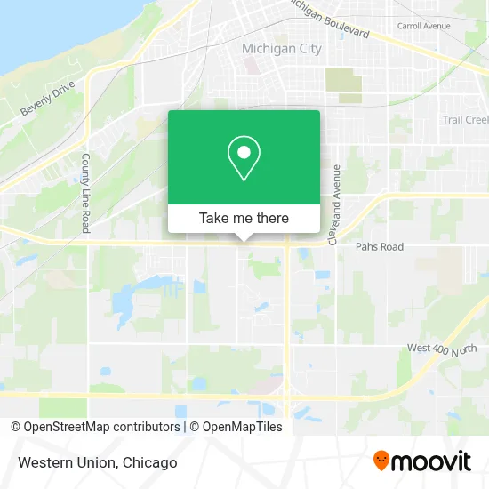 Western Union map