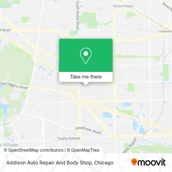 Addison Auto Repair And Body Shop map