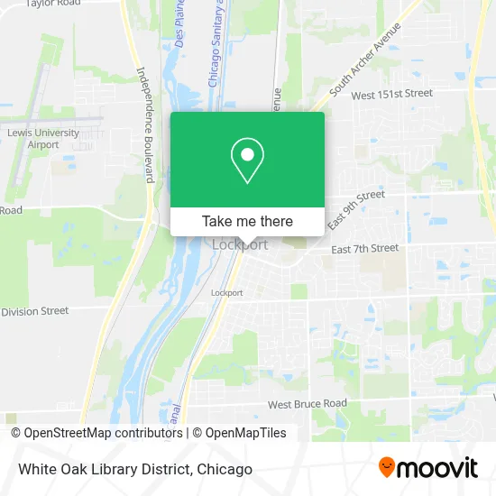 White Oak Library District map