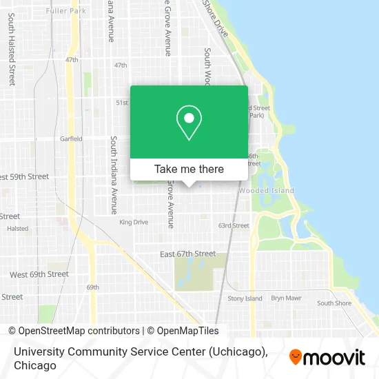 University Community Service Center (Uchicago) map