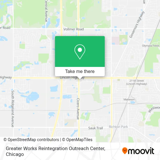 Greater Works Reintegration Outreach Center map