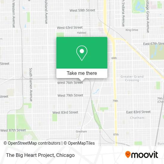 The Big Heart Project map
