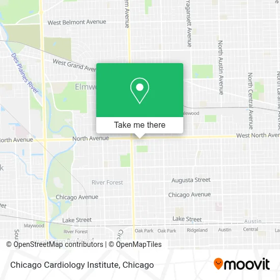 Chicago Cardiology Institute map