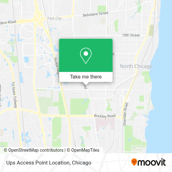 Ups Access Point Location map