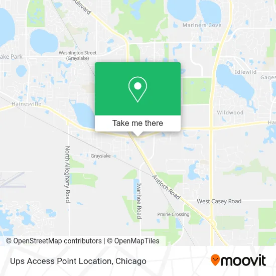 Ups Access Point Location map
