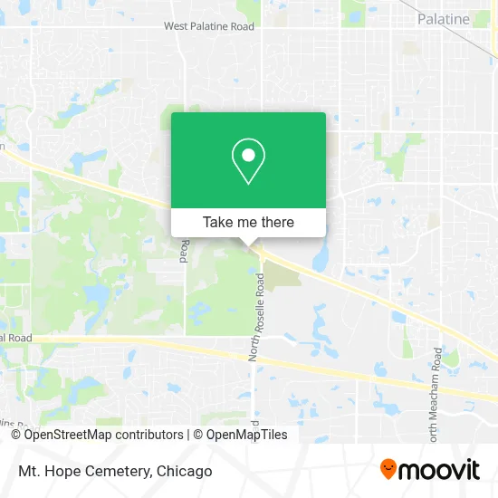 Mt. Hope Cemetery map
