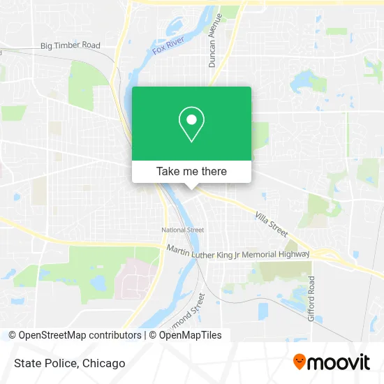 State Police map