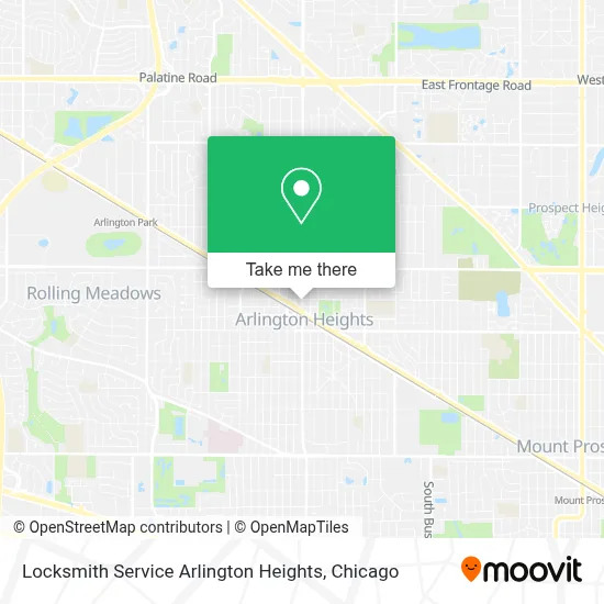 Locksmith Service Arlington Heights map